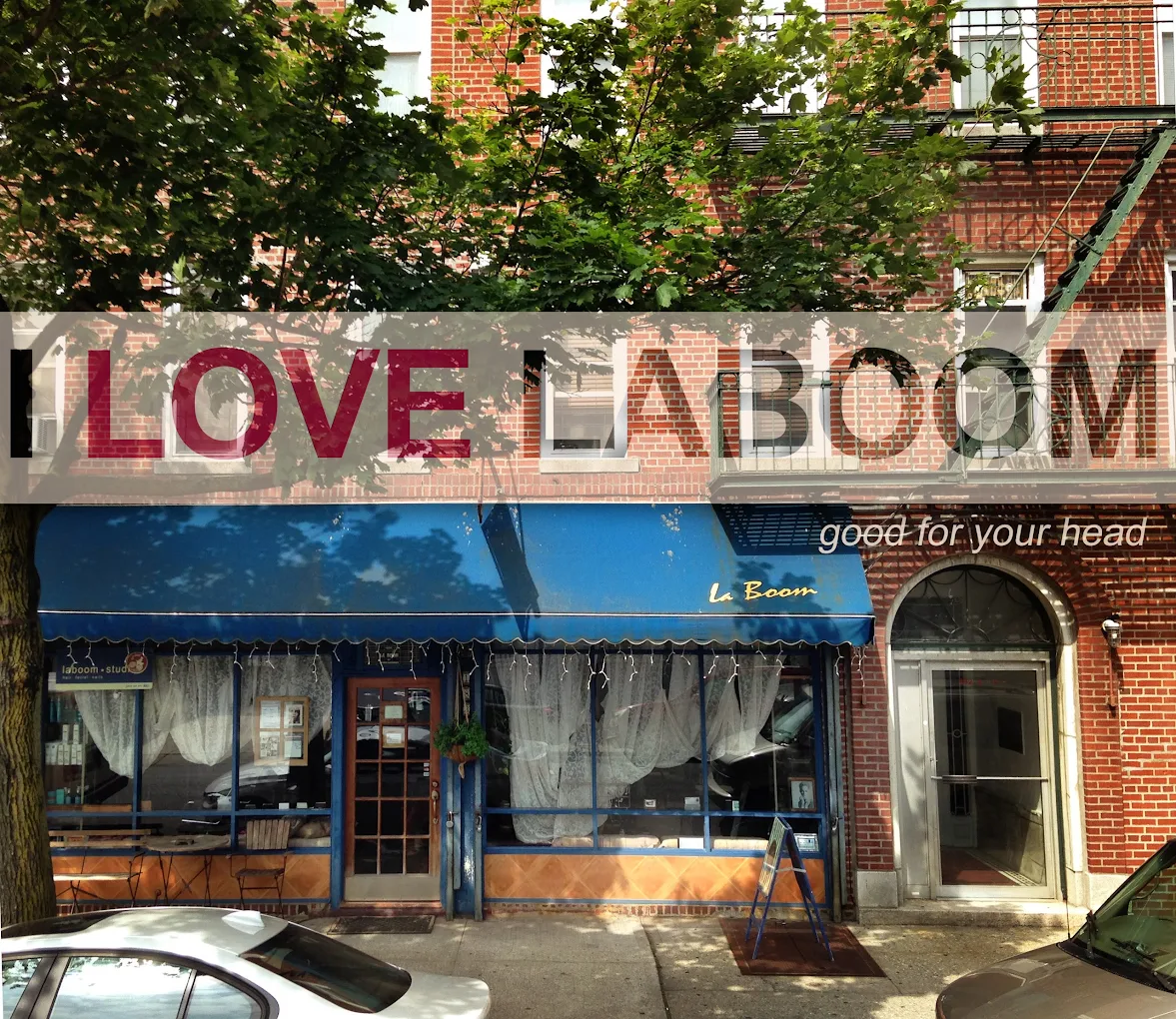 La Boom Studio awning exterior